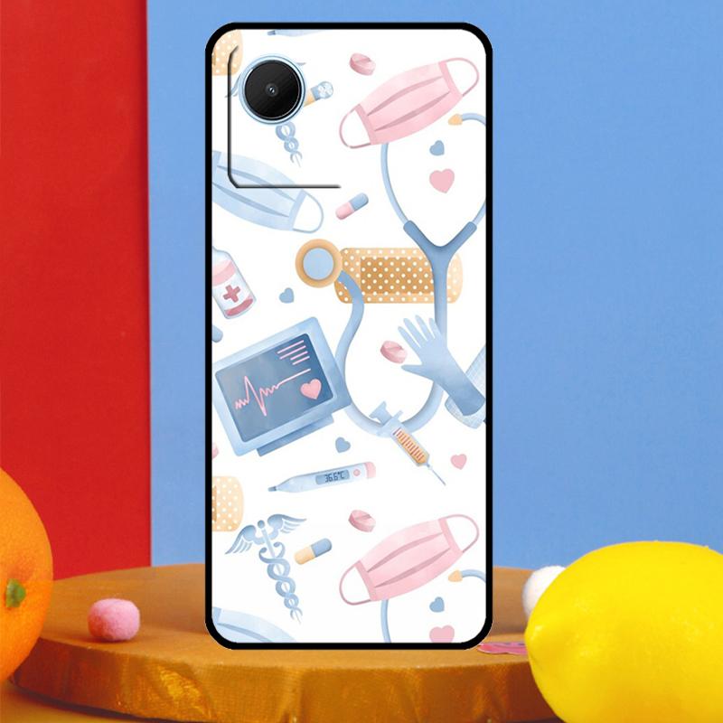 Мультяшный Доктор Медсестра Для Realme 15 Pro 10 11 12 13 14 Pro Plus GT6 GT7 C61 C67 C63 C71 C55 C51 C65 C53 C75 Чехол