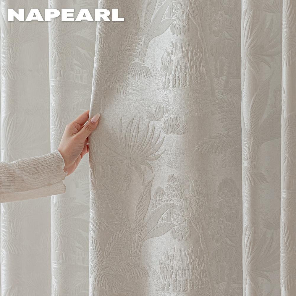 1 шт. NAPEARL Роскошная затемняющая штора в европейском стиле, плотные оконные драпировки для спальни, гостиной, домашнего декора