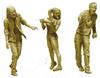 Master Box Zombieland Series 4 Male Zombies 1 Female Zombie Plastic Model MB35242 1/35 + (People)