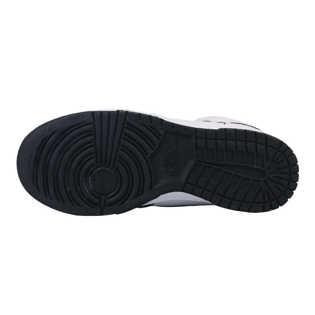 Nike Dunk Delicate Pollen Cow Leather High top Skateboard Shoes Women's Pink White Black DD1869-103(Team58-)