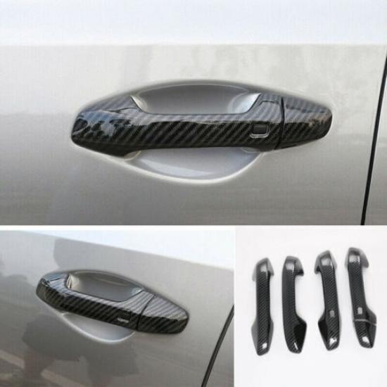 For Kia Forte 2019-2021 Carbon Fiber Abs Exterior Door Handle Molding Cover Trim