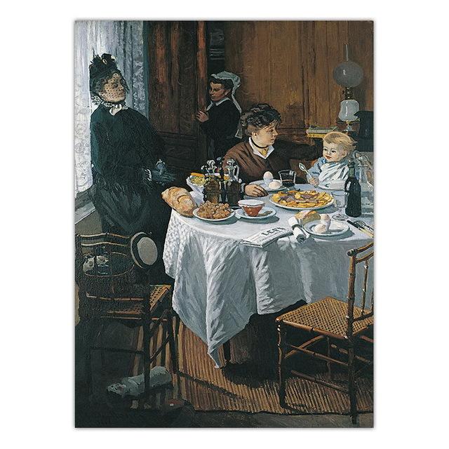 Французская классическая картина маслом Клода Моне, украшение для дома, печать на холсте, настенные панно, постер, печать на холсте, картины