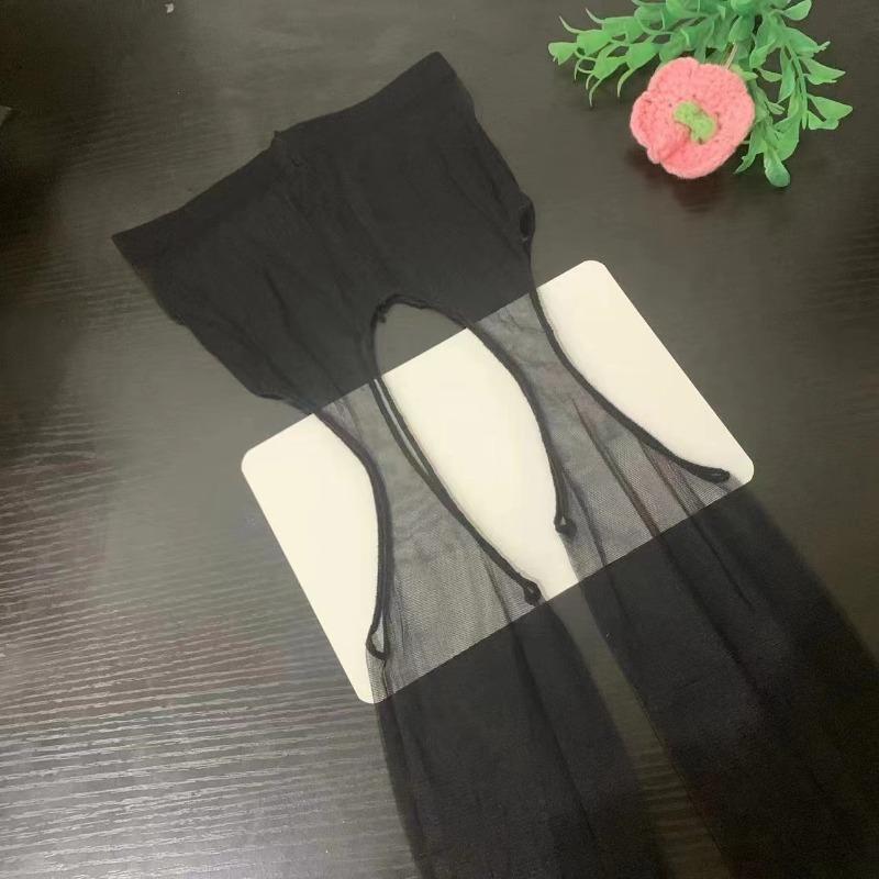 Sexy New 5D Breathable Tights Open Transparent Crotchless Women Pantyhose Ultra-thin Nylon Tights Stretchy Stockings Female Girl