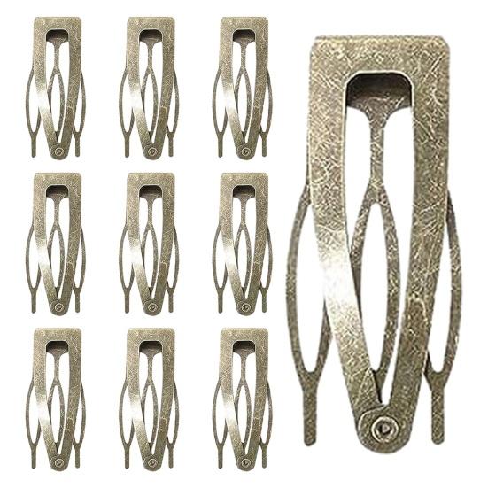 10Pcs Double Grip Hair Clips Women Metal Snap Hair Barrettes Retro Small Hair Pins Headdress Hair Accessories