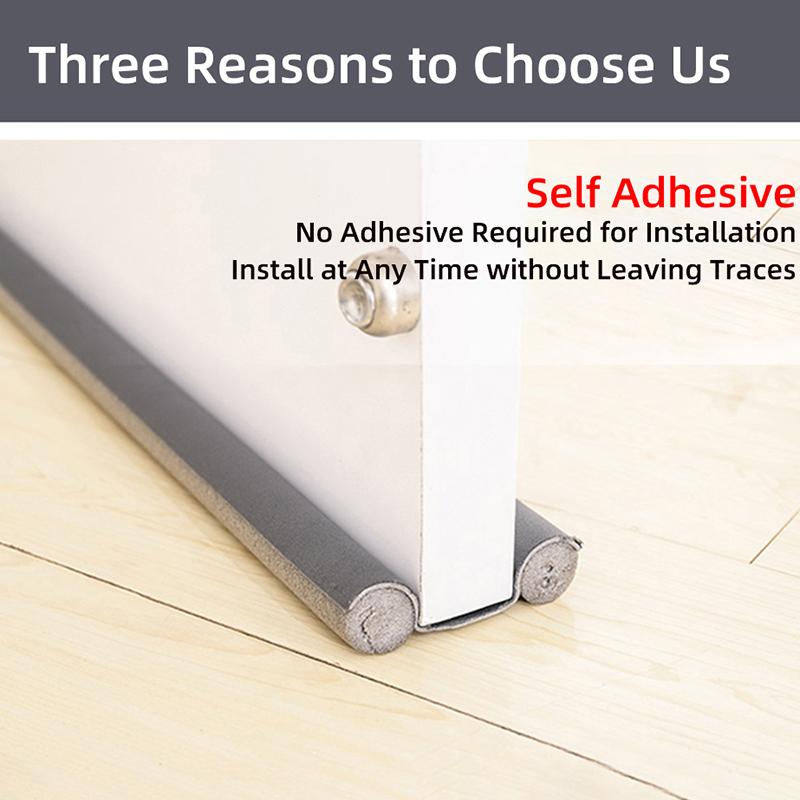 Flexible Door Bottom Sealing Strip Sound Proof Noise Reduction Door Stopper 93Cm