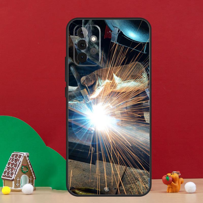Welder Welding Hot Metal Worker Case For Samsung Galaxy A55 A52 A32 A12 A33 A06 A16 A26 A36 A56 A15 A53 A13 A34 A54 A14 A17