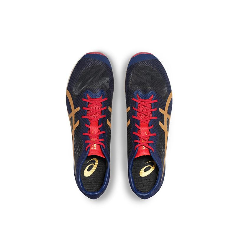 Asics Sonic Sprint Elite 3 Профессиональные Удобные Низкие Тренировочные Кроссовки Унисекс Синий Желтый Красный 1093A237-400