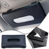 1 Pcs Car Tissue Box Car Sun Visor Tissue PU Leather Box Decoration Storage Interior Auto Holde A8X6