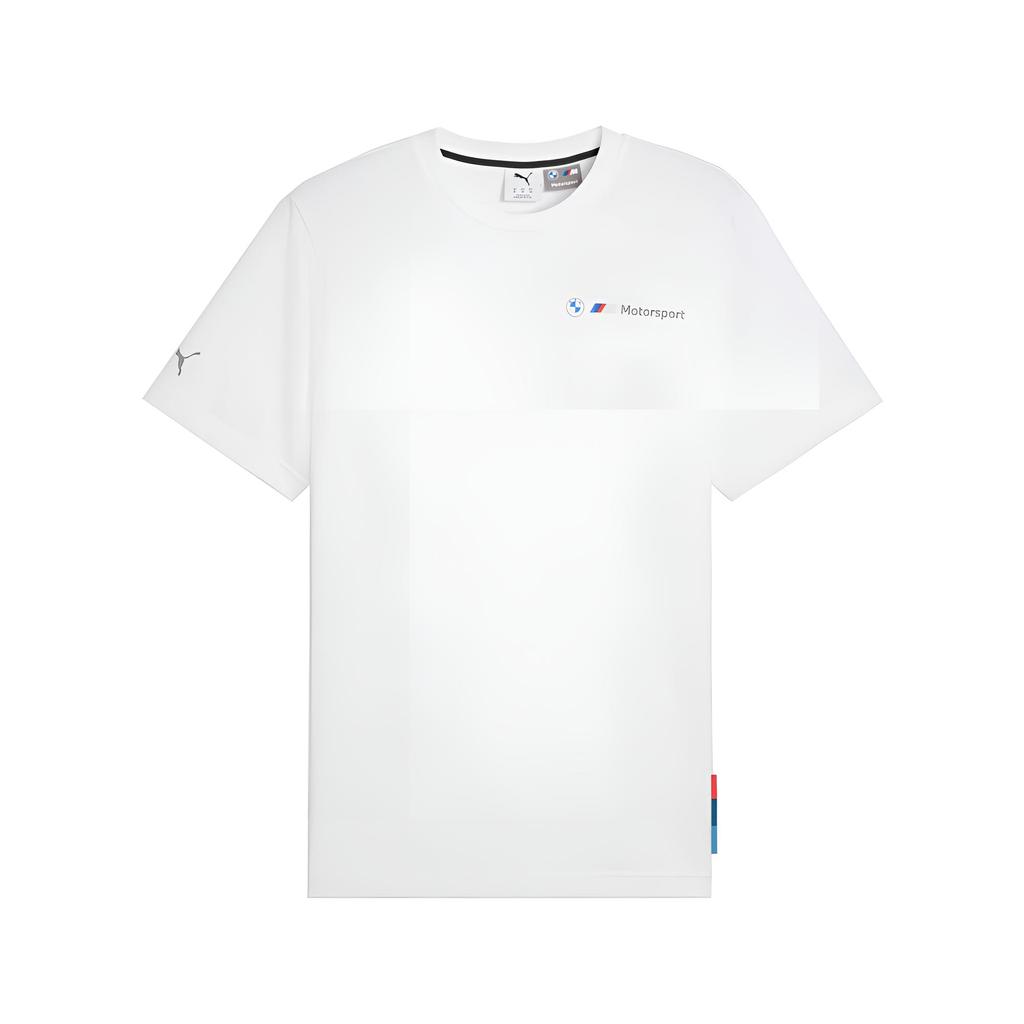 Men's PUMA Bmw M T-Shirts Men's White Crew Neck Moderate