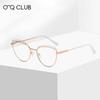 O-Q CLUB Градуированные линзы для чтения Очки для защиты от синего света Оправа очков «кошачий глаз» Женские Солнцезащитные очки для мужчин Очки для чтения Lunette