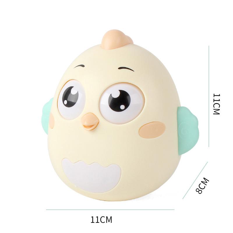 Baby Boy And Girl Tumbler, Cartoon Q Cute Chick Infant Baby Friend, Built-In Bell