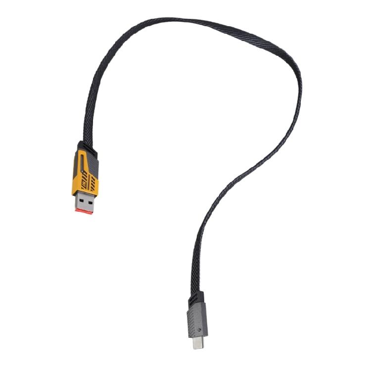 Шнур питания для быстрой зарядки 65 Вт Type C + USB на Type C Кабель для передачи данных 2-в-1 С дизайном Скорость передачи 480 Мбит/с 25/50 см