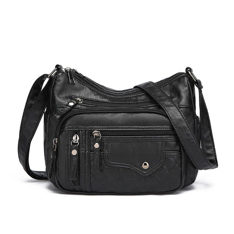 Women Bag New Fashion Large Capacity Shoulder Bag Euro-American Versatile Crossbody Bag Multi-Pocket Mom Bag