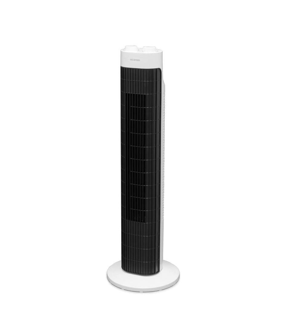 Saving Iris Ohyama Electric Tower Automatic Powerful Air 3 Levels of Air with Mechanical White [Power Measures] Fan, Slim, Left/Right Swing, Blower,