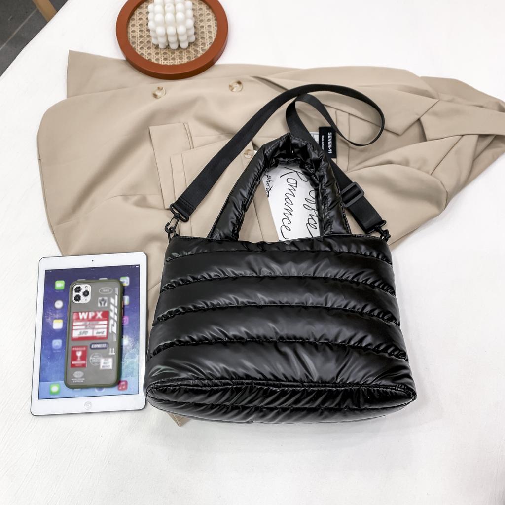 Женская сумка-тоут с регулируемым ремнем через плечо, большой вместимости, на молнии, на плечо, стильный вышитый дизайн