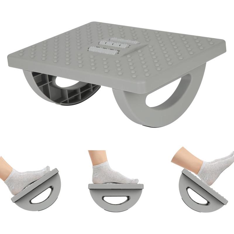 Подставка для ног под стол, эргономичный табурет для ног, портативная подставка для ног с роликовым массажем для снятия давления для работы в домашнем офисе