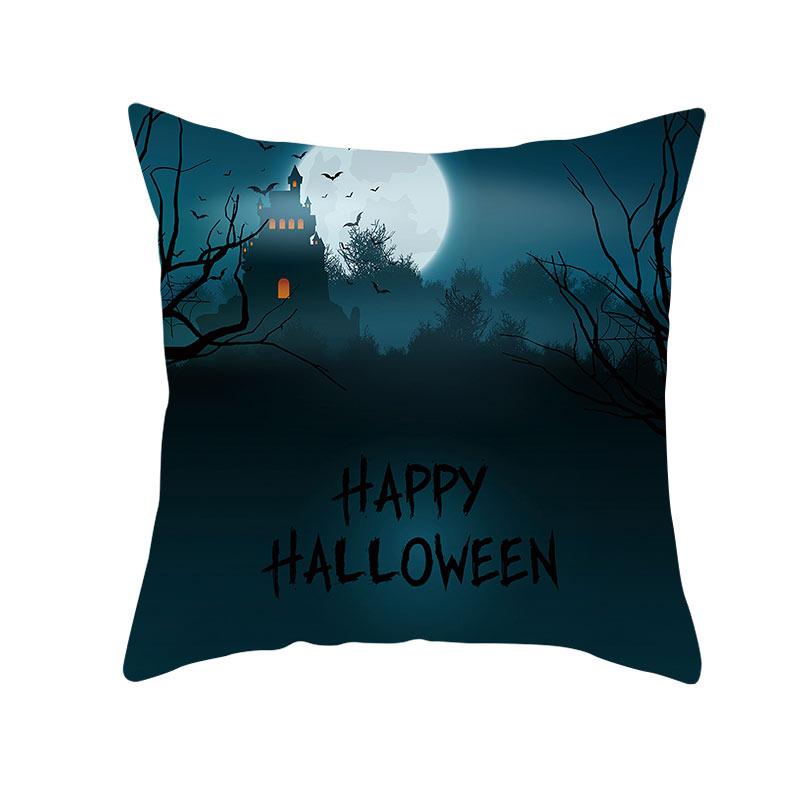 Хэллоуин тема ужас тыква летучая мышь принт узор наволочка дома гостиная диван украшения квадратный пледы наволочка