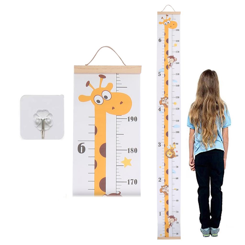 Baby Height Measurement Tool Removable Roll Up Kids Height Measure Chart Measure and Monitor Kids Growth