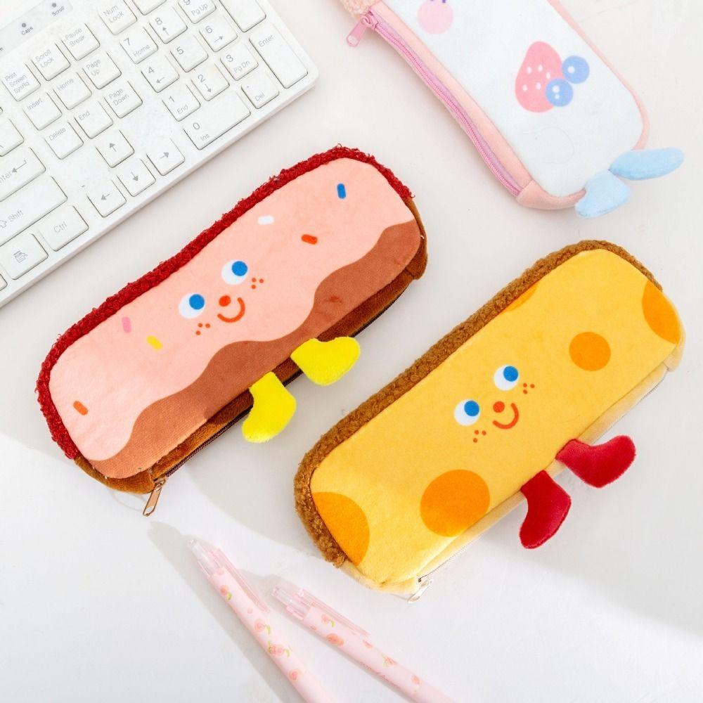 School Supplies Desktop Storage Bags Pencil Pouch Stationery Bag Cartoon Pencil Case Comestic Bag