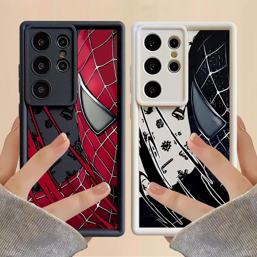 Рождественский чехол Marvel Человек-Паук для Samsung Galaxy S24 Plus S25 Edge S21 S25 Ultra S22 S23 FE S24Ultra S20FE Мягкий чехол