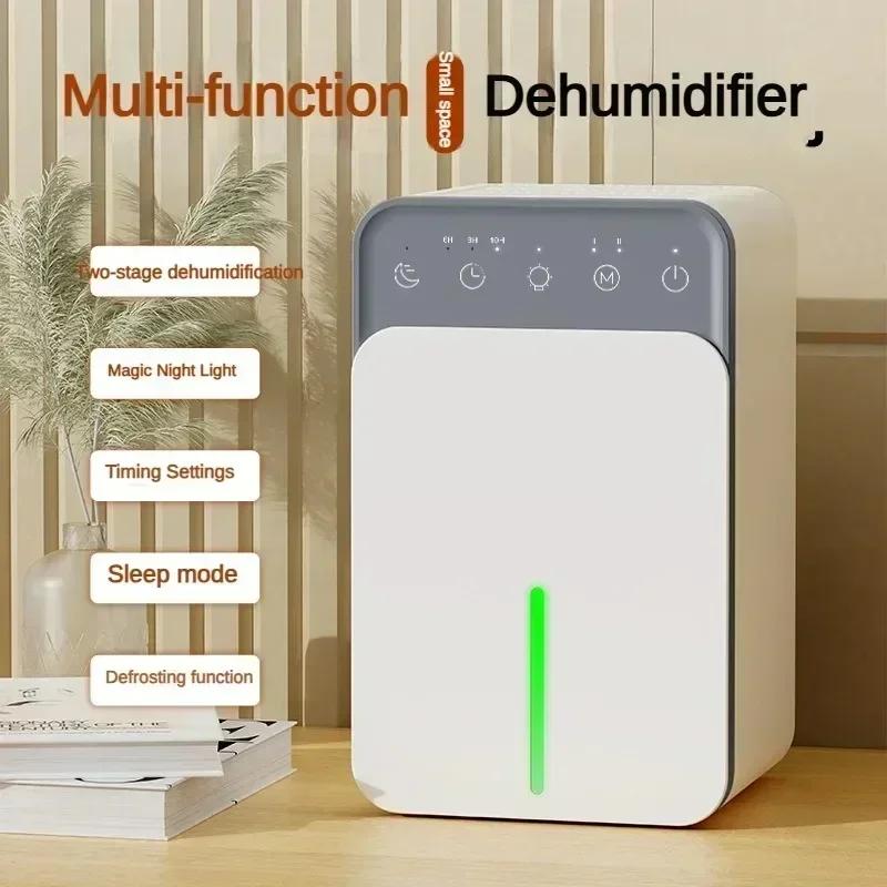Intelligent Portable Dehumidifier with Deodorizing & Mold Prevention, Compact Design for Bedroom/Office/Closet Humidity Control