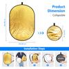 Neewer 5-in-1 Photography Foldable Reflector (Silver, Gold, White, Black, Translucent) (60cm X 90cm) [Parallel Import]