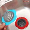 Kitchen Mesh Sink Drain Silicone Strainer Flower Shape Bathroom Drain Hair Filter Fine Hole Drain Trap Waste Screen