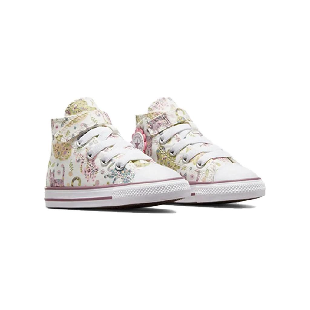 Converse All Star 1V Удобные Универсальные Легкие Дышащие Высокие Кроссовки для Ходьбы Детская Обувь Белые A05235C
