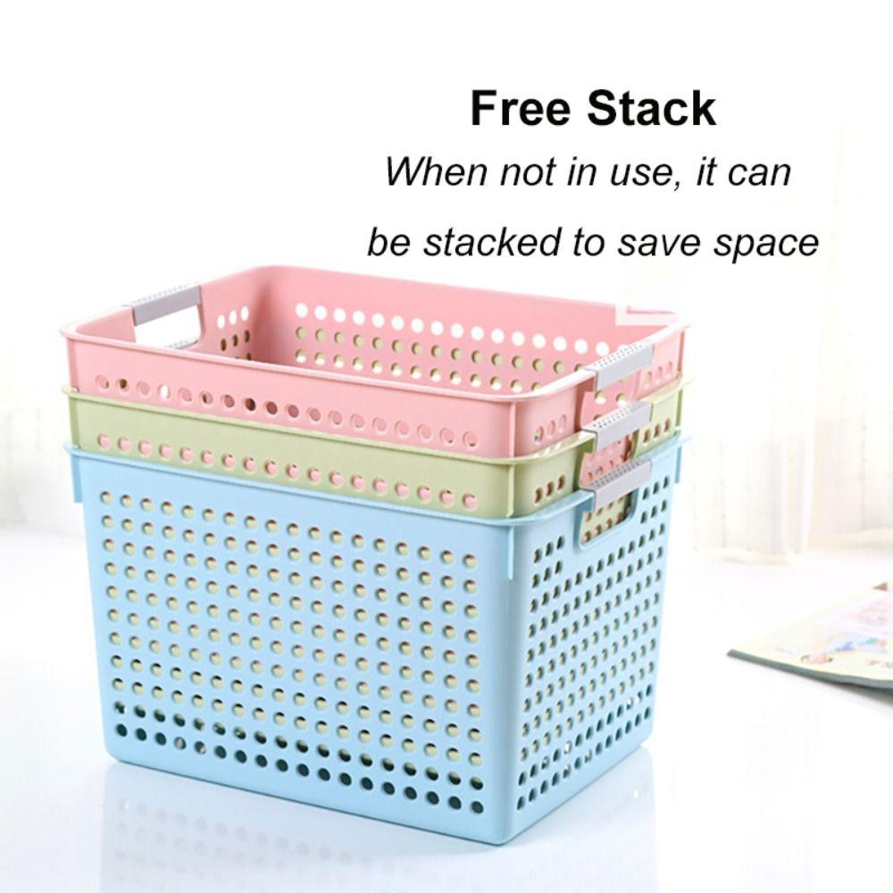 Пластиковая корзина большой емкости Пластиковые контейнеры для хранения Модная корзина для белья Школа