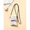 Daiso Volume Padded Mini Crossbody Bag Grey