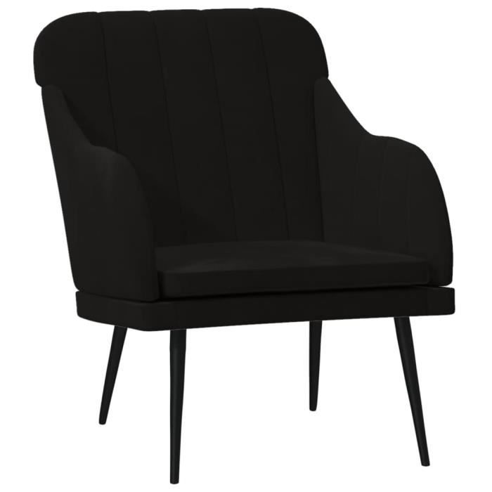 VidaXL Armchair Black 63x76x80 Cm Velvet 351459