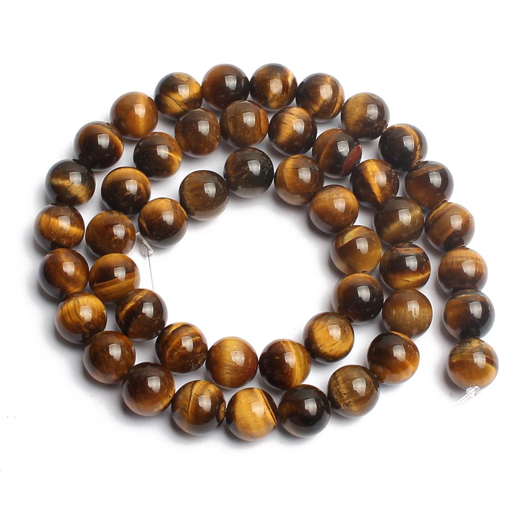 Бусины жёлтый тигровый глаз 38 см для изготовления ювелирных изделий