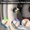 Tyre Valve Caps Plastic Tyre Wheel Stem Air Valve Cap Rubber Ring Covers Auto Truck Bike MTB Dust Dustproof Caps