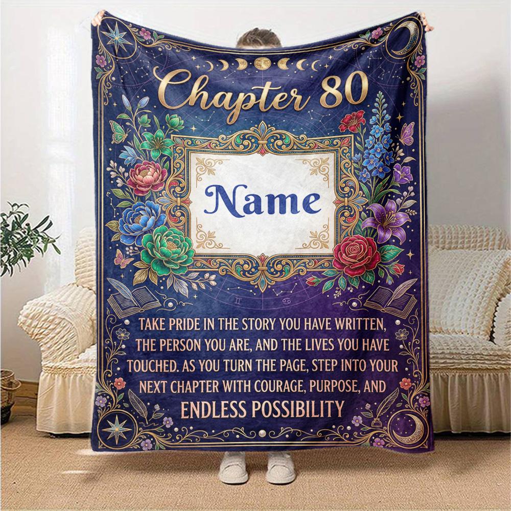 Embrace Next Chapter Couragecustomize Your Name Blanket Warm Comfortable And Soft Blankets Are Suitable For Home Lunch Break Blanket Office Sofa Sofa