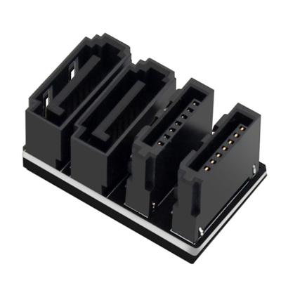 Ph572_90/180-градусный адаптер SATA 7-контактный двойной интерфейсный поворотный разъем для материнской платы с обеих сторон