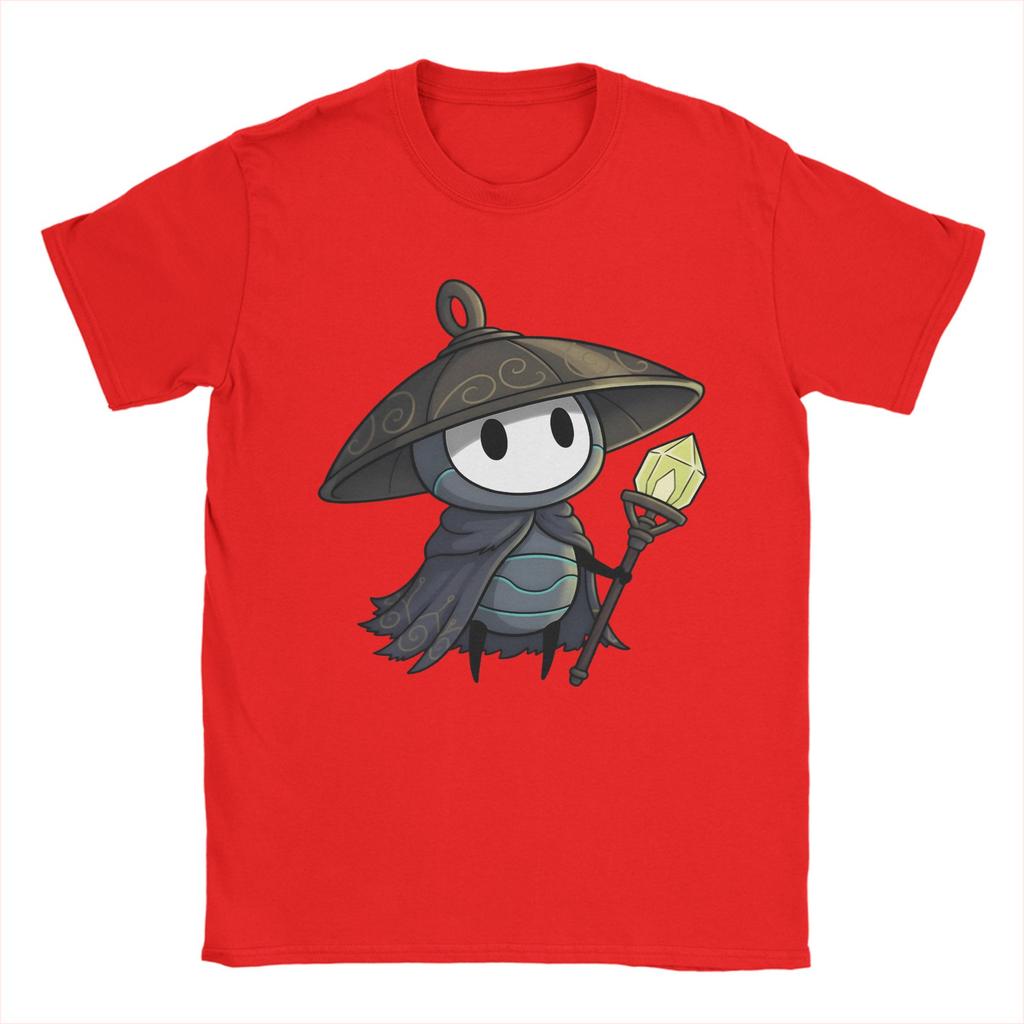Hollow Knight Silksong Шерма Унисекс Футболки Винтажная Футболка С Коротким Рукавом Круглый Вырез Футболки 100% Хлопок Одежда Больших Размеров