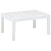 VidaXL Garden Table White 78x55x38 Cm Plastic