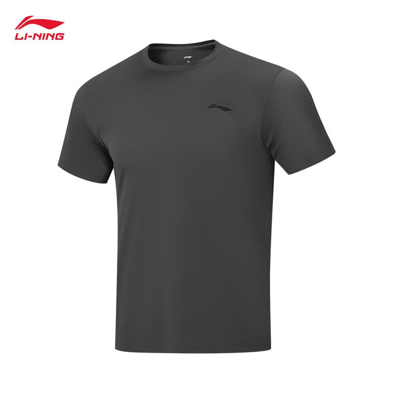 Li-Ning Мужской спортивный костюм с коротким рукавом и шортами, лето 2026, AWBW087