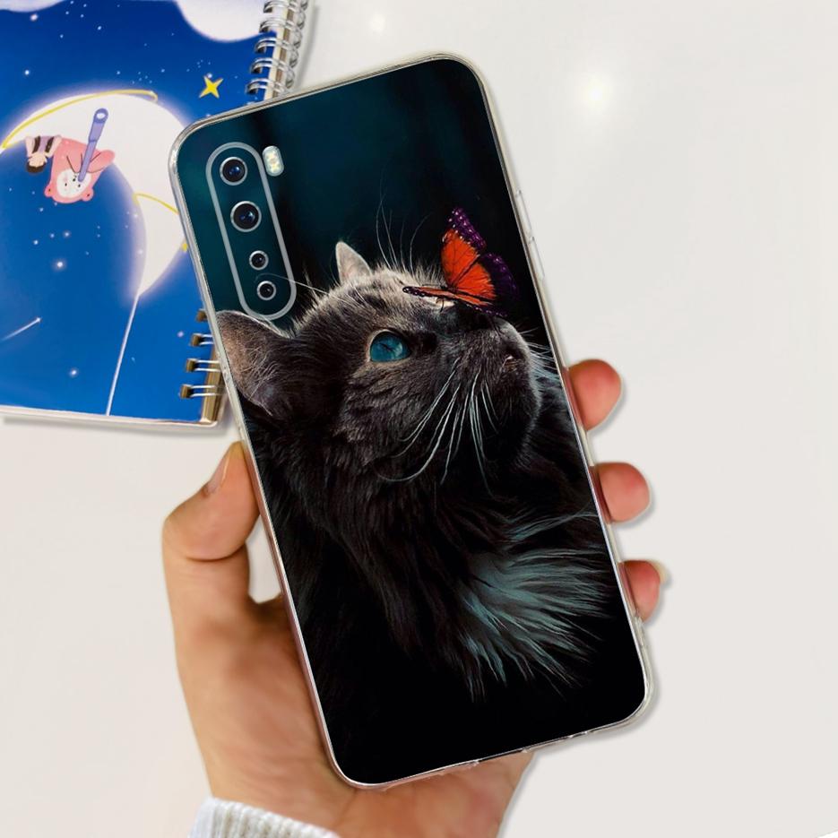 Чехол для OnePlus Nord 1+Nord AC2001 AC2003 Милый Кот Мультяшная Обложка Мягкий Силиконовый Чехол для Телефона Для One Plus 8 Nord 5G Oneplus Z Сумки