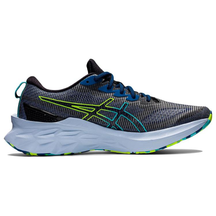 Новые Asics Novablast 2 Le Черный Опасный Зеленый 1011B331-001