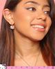 Pave Crystal Hello Kitty Earrings for Officially Crystal Women, Licensed, Zinc,
