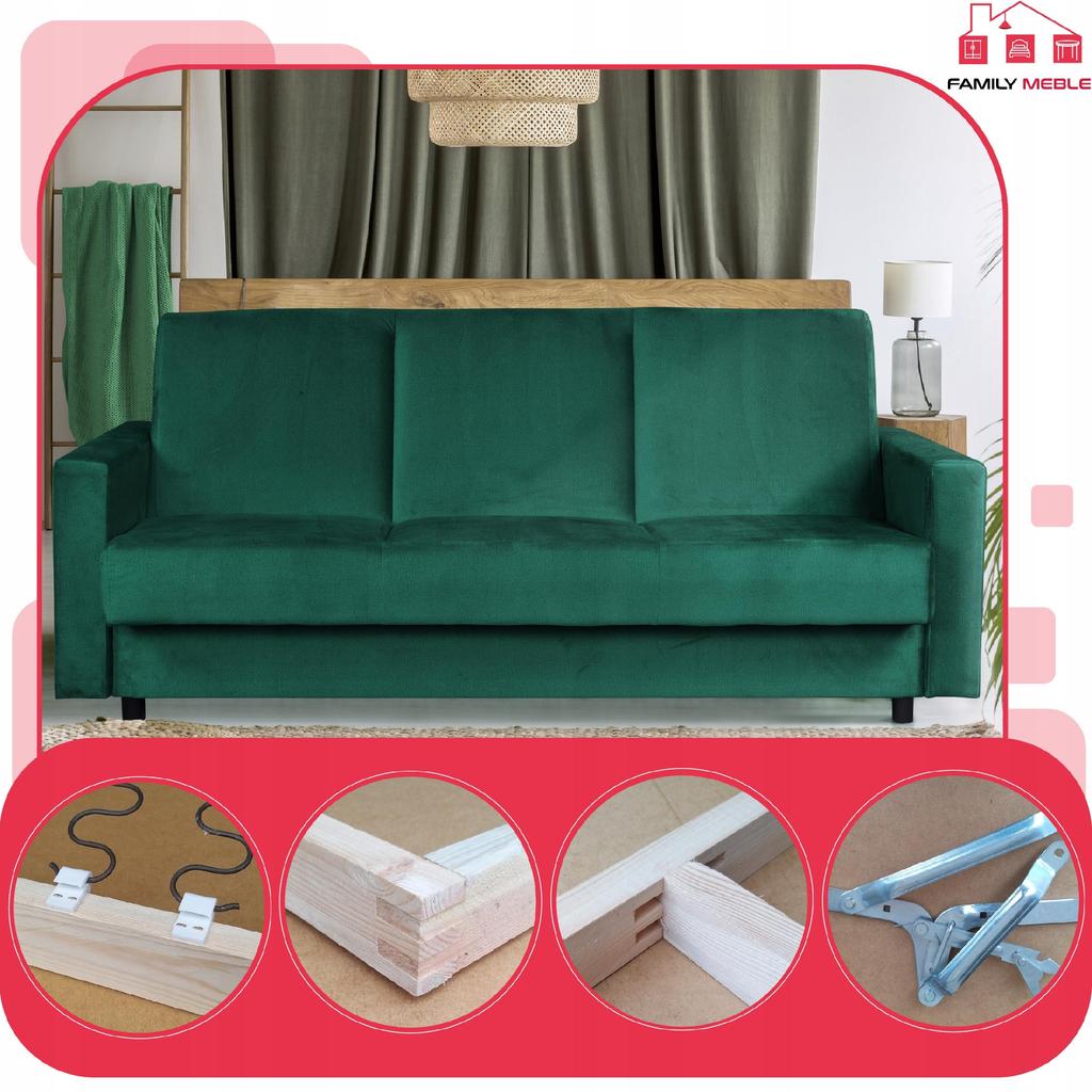 Sofa Sofa Alicja Sofa Bed Bonell Bed Family Furniture Beige