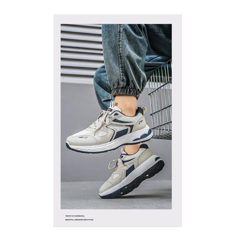 Men S Mesh Breathable Thick Sole Casual Sports Sneakers
