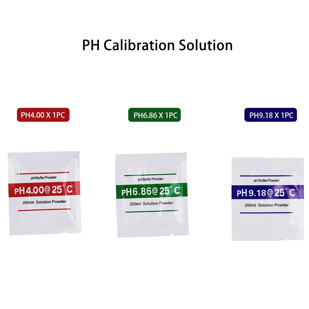 1/5/10 Sets PH Buffer Powder pH4.00 6.86 9.18 PH Meter Calibration Powder Pack 250ml Solution Powder PH Test Measure Calibration