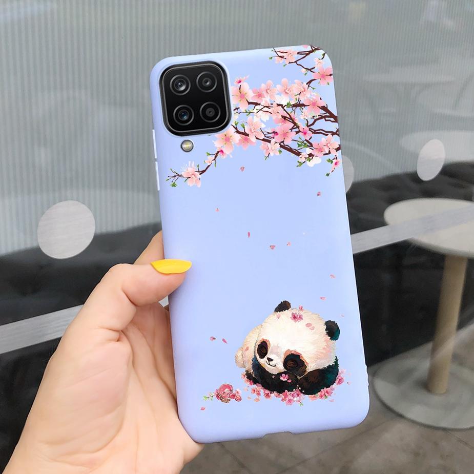 For Samsung Galaxy A12 Case M12 F12 Cue Candy Painted Cover Soft Silicone Phone Case For Samsung A12 M 12 GalaxyA12 Coque Bumper