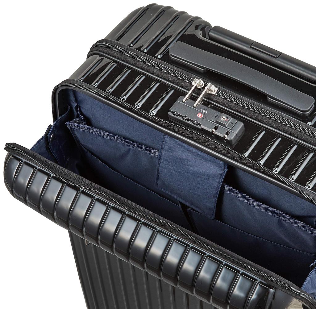 Чемодан ACE размера M на 3 ночи 4 дня 4 ночи 5 дней 59 л передний карман 14-дюймовое отделение для ПК дорожная сумка Таш черный № 06537