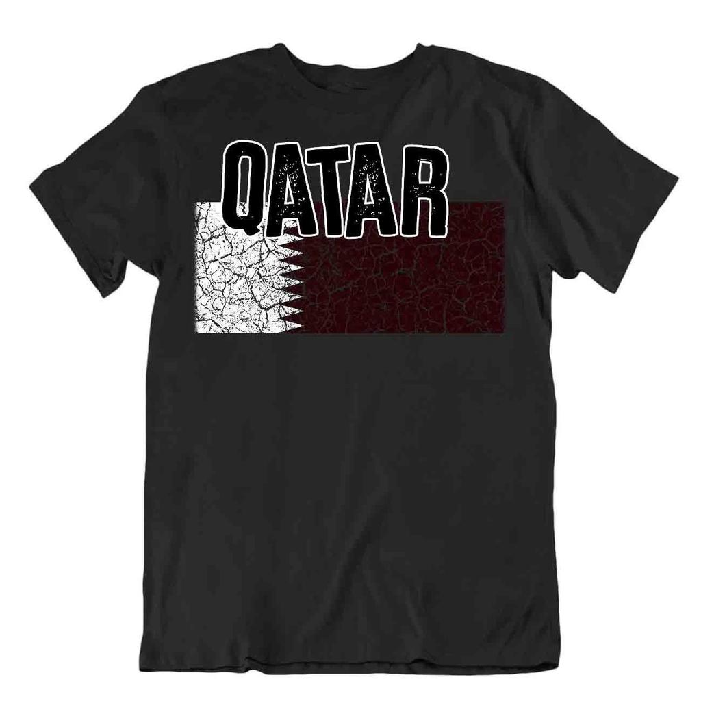 Flag T-Shirt Qatar Fashion Country Souvenir Gift Tee Pride logo