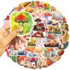 50PCS Cartoon Watercolor Mushroom Graffiti Sticker Guitar Notebook Stationery Suitcase DIY Waterproof Sticker