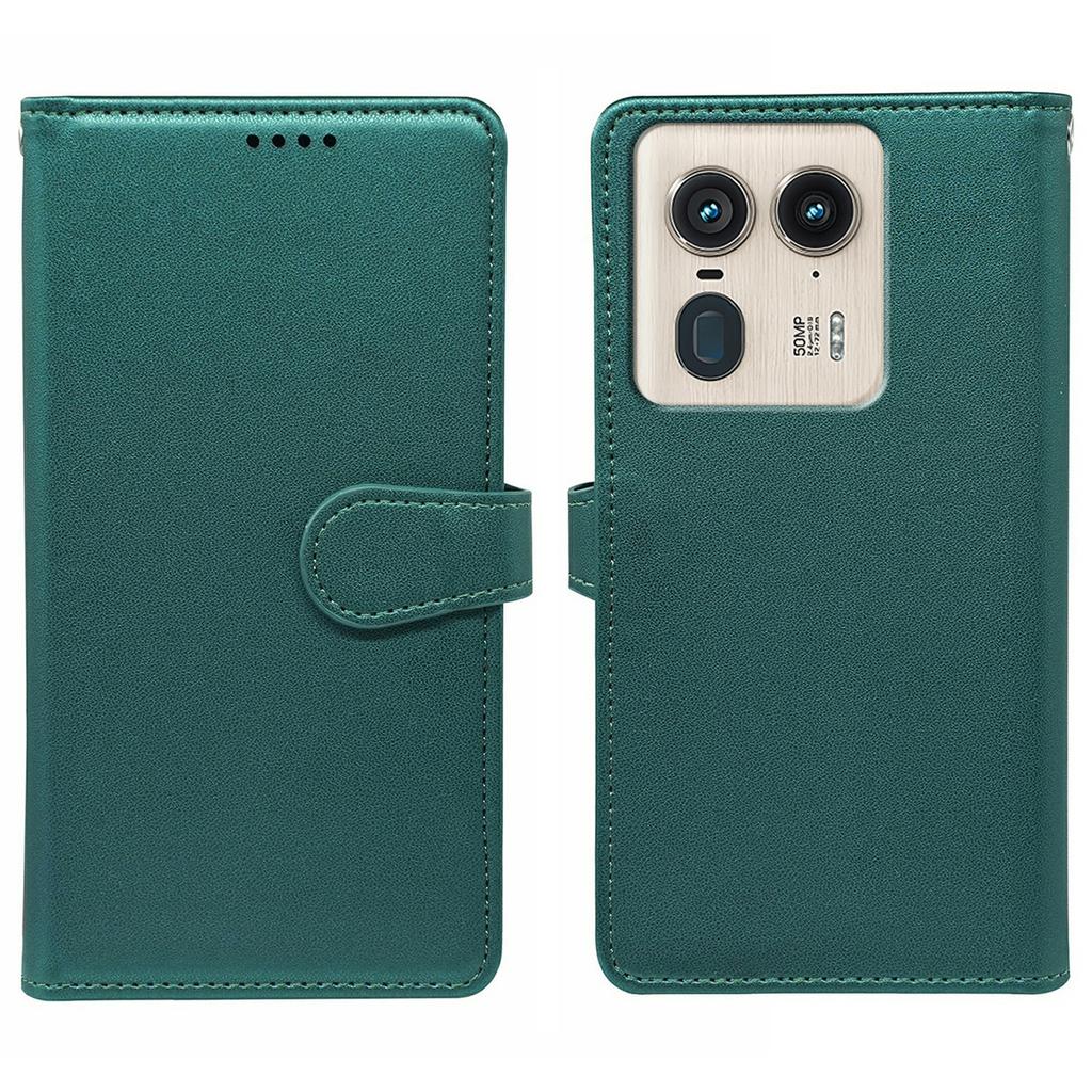 Для Motorola Edge 50 Ultra 5G/Moto X50 Ultra 5G чехол с 9 слотами для карт PU кожаный чехол-подставка для телефона