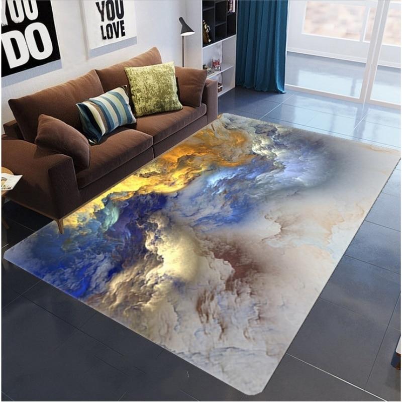 Красочный принт облаков для гостиной, детский ковер с 3d принтом, домашний ковер, коврик для пола, коврик для домашнего декора